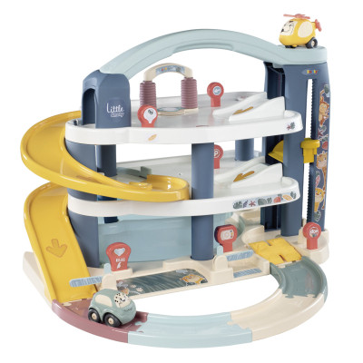 Ігровий набір Smoby Little Великий гараж 3 поверхи, з машинкою та гелікоптер (7600140203) Вінниця - фото 1