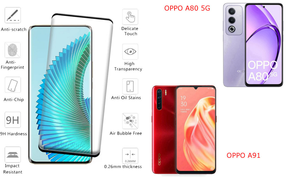 Захисне скло HyperGlass Pro для OPPO A80 5G, OPPO A91 – максимальна чутливість та захист Київ - фото 2