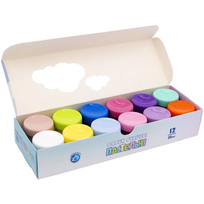 Гуашеві фарби Школярик Пастельні 12 кольорів (301118001-UA) Вінниця - фото 2