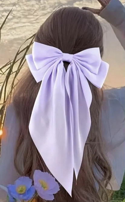 Заколка-автомат "Бант" 20х35 см Фіолетовий Сміла - фото 2