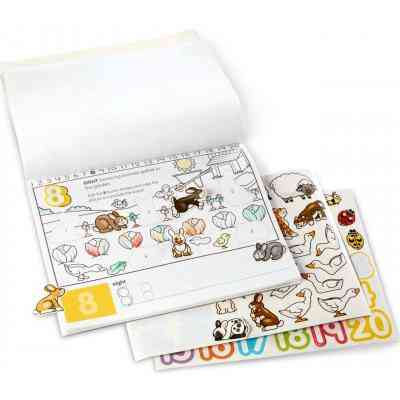 Набір для творчості Melissa&amp;Doug Альбом розмальовок / наліпок Цифри (MD8566) Вінниця