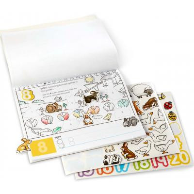 Набір для творчості Melissa&amp;Doug Альбом розмальовок / наліпок Цифри (MD8566) Вінниця - фото 2