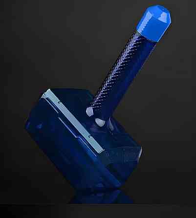 Пляшка для води RESTEQ у формі Молота Тора Mjolnir об’ємом 1.7 літра синього кольору — спортивна пляшка Marvel для фітнесу, Київ