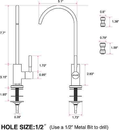 Кран для системи зворотного осмосу Frizzlife st3 Луцьк