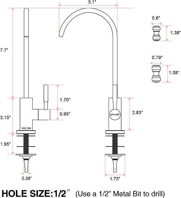 Кран для системи зворотного осмосу Frizzlife st3 Луцьк - фото 3