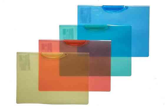 Папка з боковим зажимом A4 "4Office" прозора, 4-256-21, шт Київ