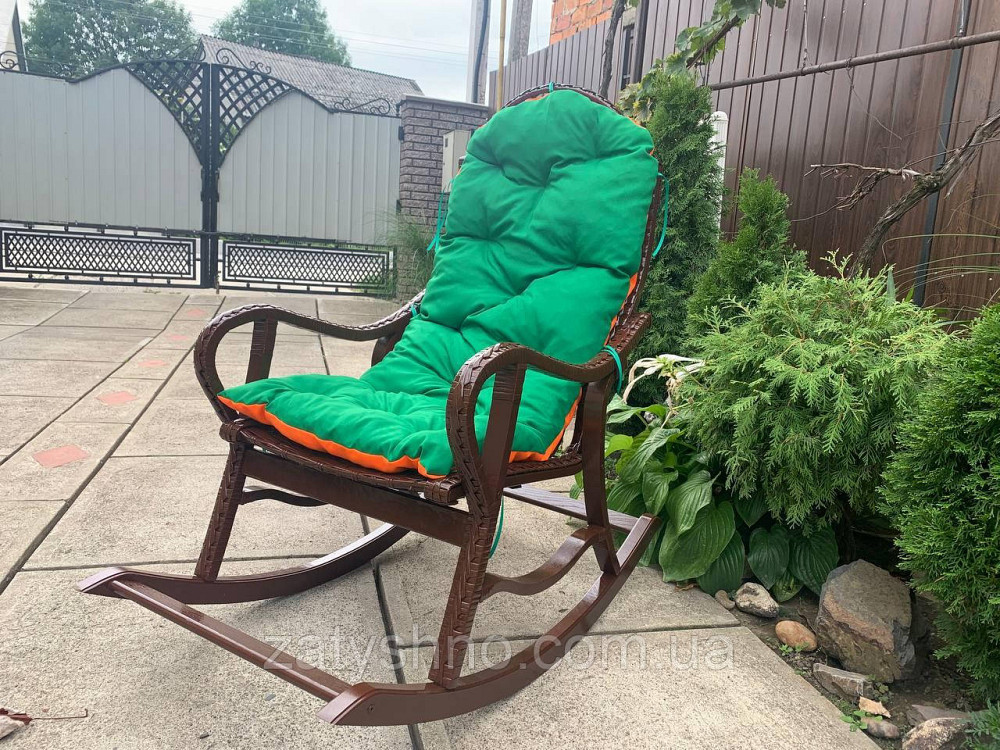 Кресло-качалка плетеное, крашенное Киев - изображение 1