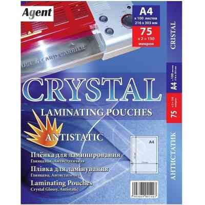 Пленка для ламинирования Agent глянц. А4 75мкн (100 шт.) (3140007) Винница