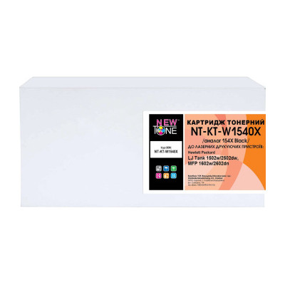 Тонер-картридж NewTone HP LJ Tank 1502w/2502dw, MFP 1602w/2602dn 154X black 5000с (NT-KT-W1540X) Винница - изображение 1