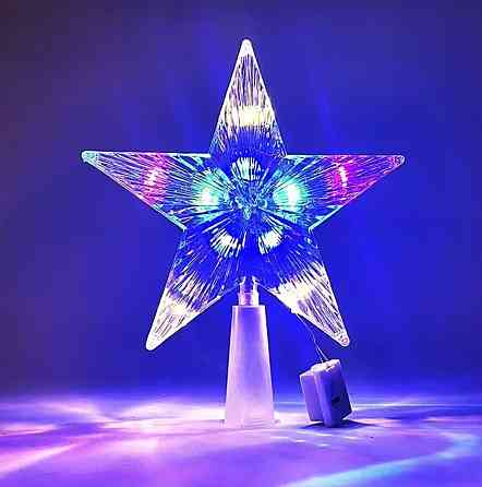 Верхівка на ялинку Зірка 15 см різнобарвний Київ