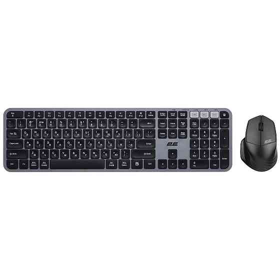 Комплект (клавіатура, миша) бездротовий 2E MK440 Grey/Black (2E-MK440WBGR_UA) Сірий Харьков