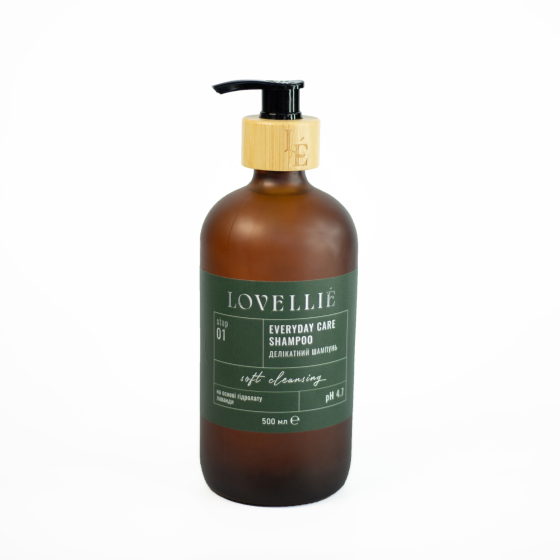 Нежный шампунь Мягкая очистка Everyday Care Shampoo Soft Cleansing LOVELLIE 500 мл Винница