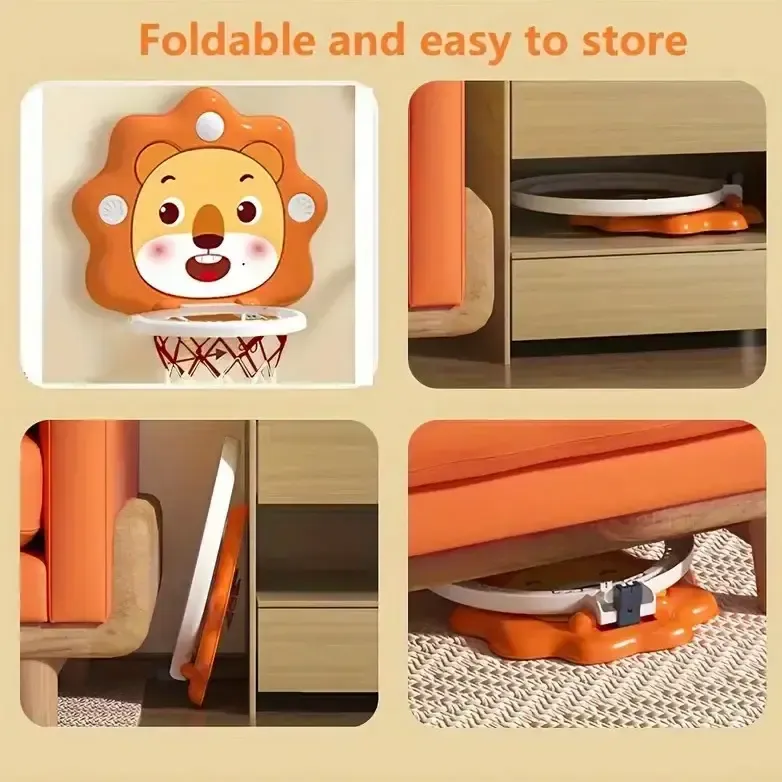 Детский подвесной мини-баскетбольный набор 24х12см Коломыя - изображение 2