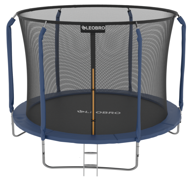 Батут дитячий LEOBRO Premium 252 см із внутрішньою захисною сіткою 8FT Синій Київ - фото 2