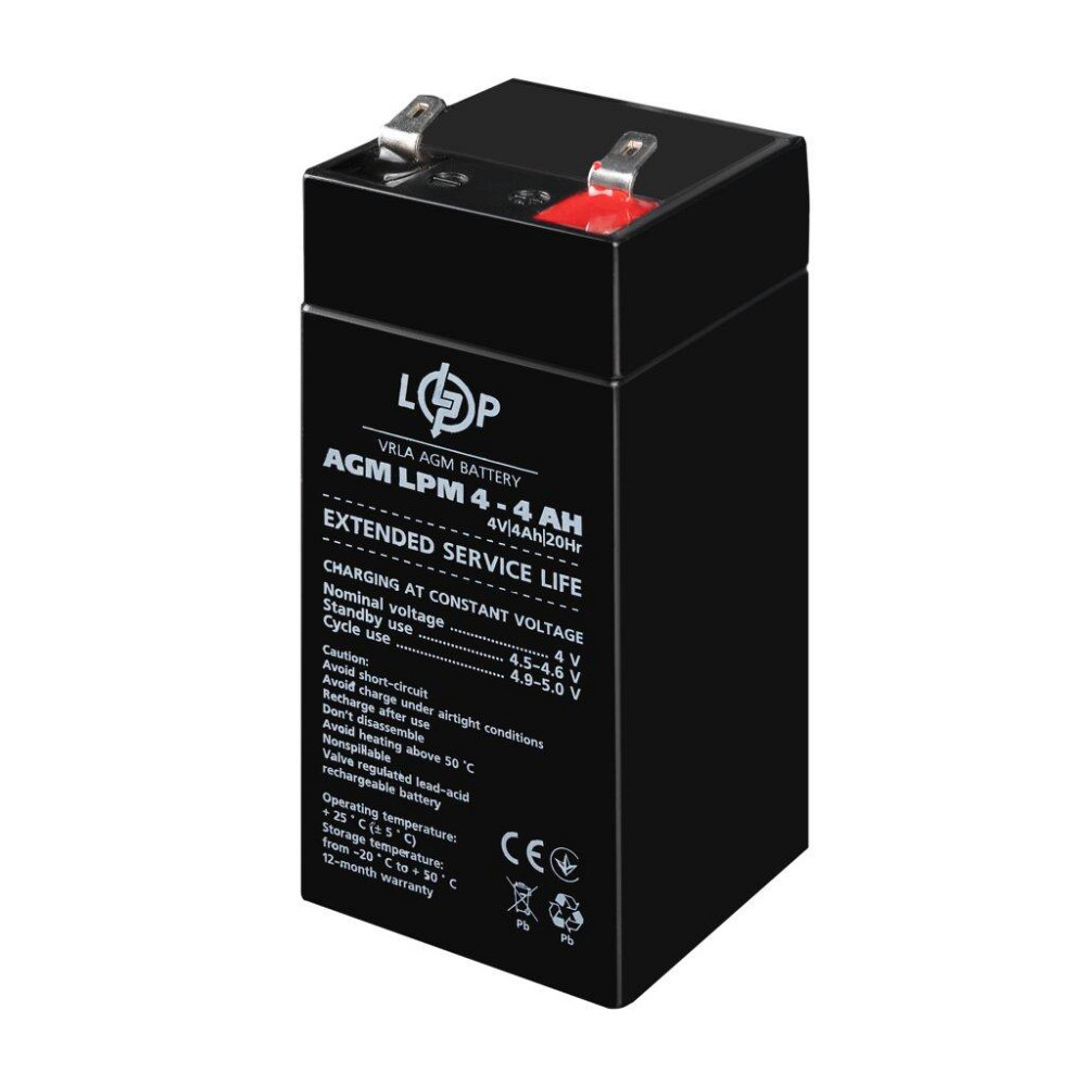 Акумулятор AGM LPM 4V - 4 Ah Київ - фото 3