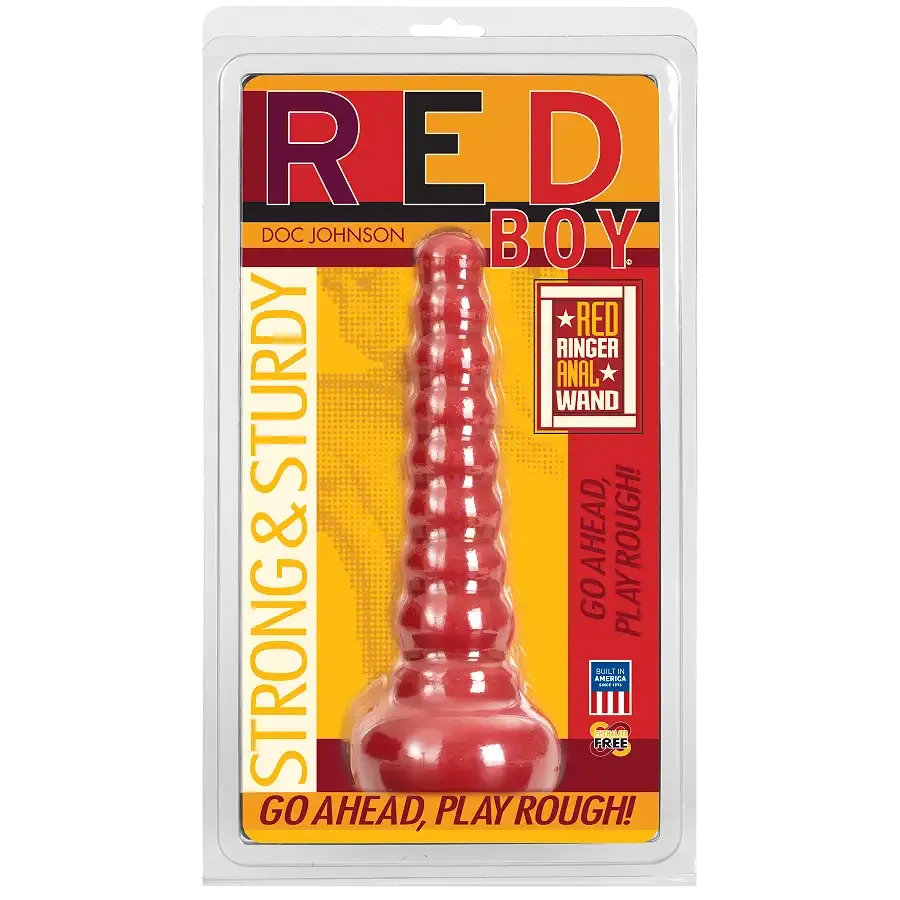 Анальна пробка-втулка Doc Johnson Red Boy - Red Ringer Anal Wand, макс. діаметр 4,5 см Львів - фото 2