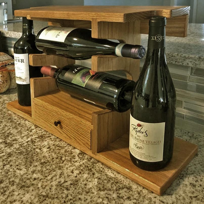 Настільна винна полиця "Калахан" сієна Миколаїв - фото 1