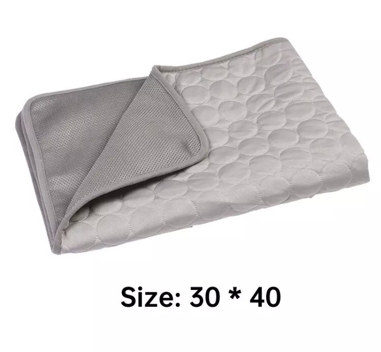 Коврик для котов и собак охлаждающий и дышащий, с мягкой подкладкой, летний, размер 40*30 см, серый, нейлон. Киев - изображение 3