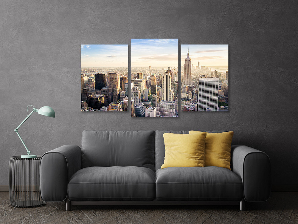 Модульна картина у вітальню/ спальню Пейзаж міста  Art-583_3 70x130 см Київ - фото 3
