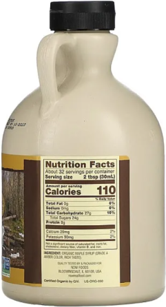 Кленовый сироп сахарозаменитель (янтарный) Now Foods Real Food Maple Syrup органик сорт А 946 мл Киев