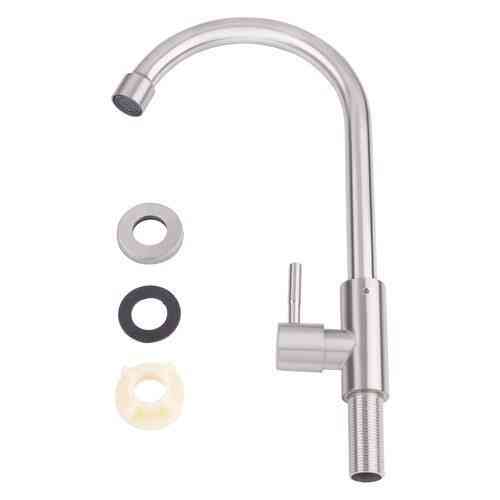 Кран на одну воду для кухні Lidz (NKS) 12 32 015SF-8, сатин Київ