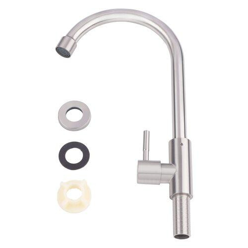 Кран на одну воду для кухні Lidz (NKS) 12 32 015SF-8, сатин Київ - фото 6