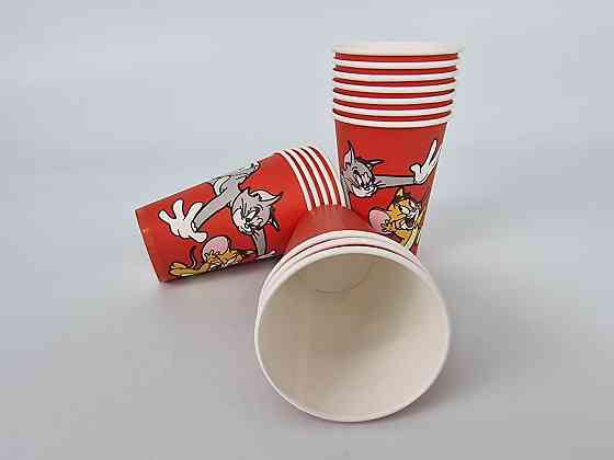 Склянки паперові одноразові 340 мл "TOM and JERRY" (50 шт.) Харків