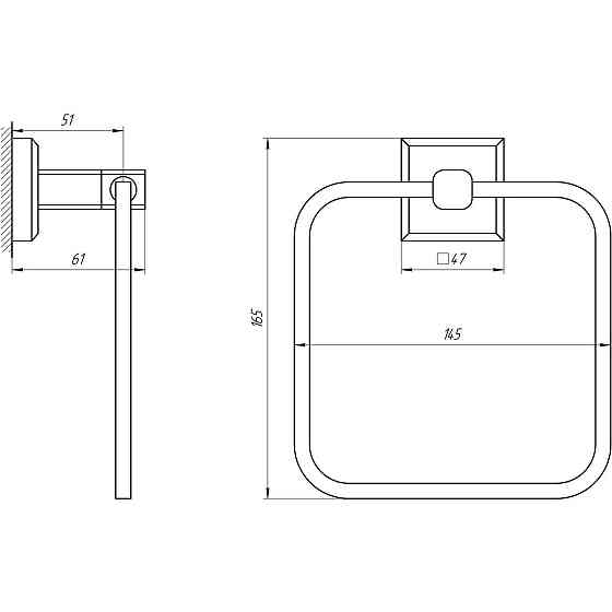 Держатель полотенец TOPAZ TKB 9913 (000021227) Киев
