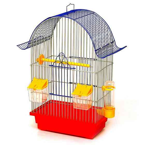 Клітка Ретро  для хвилястих папуг та інших декоративних птахів з аксесуарами (28 х 18 х 45 см), Лорі Київ