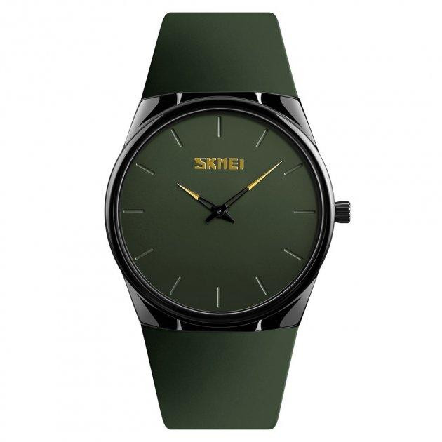 Наручний класичний годинник Skmei 1601S Зелений Київ - фото 2