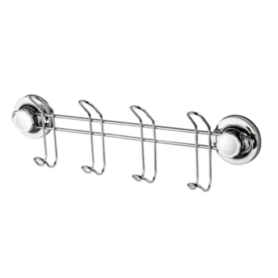 Планка з 4-ма гачками на вакуумних присосках LEDEME LM 3716-4 Харків - фото 1