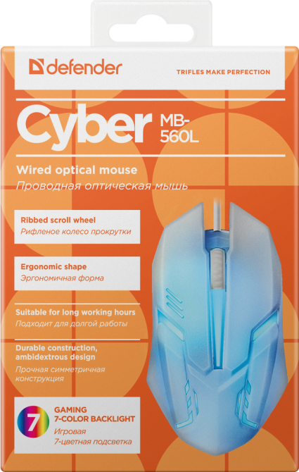 Миша Defender Cyber MB-560L (52561) (6462789) Київ - фото 8
