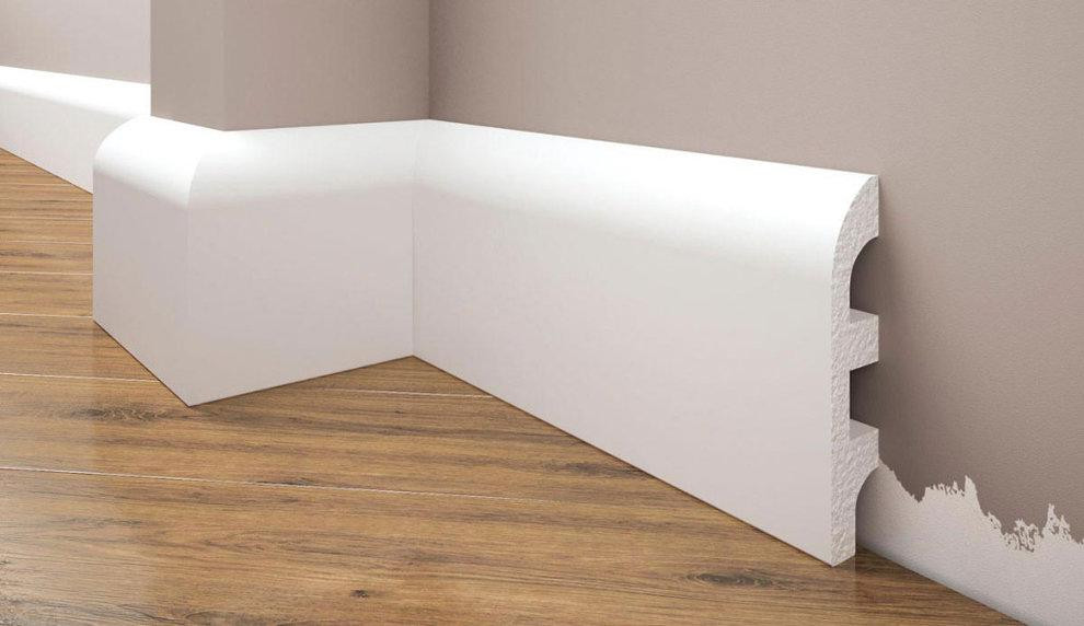 Плинтус под покраску из дюрополимера Элегант LPC - 19 (2м.п.) 98х17.7мм Днепр - изображение 2