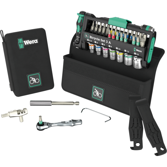 Набор торцевых головок и бит с трещеткой Wera 1/4