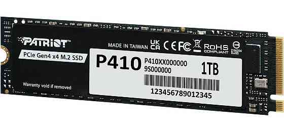 Накопичувач  SSD 1TB Patriot P410 M.2 2280 PCIe NVMe 4.0 x4 TLC (P410P1TBM28H) ( 12715 ) Харків