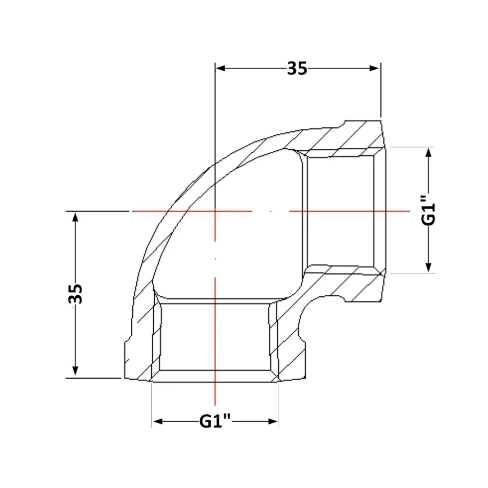 Угол чугунный 1