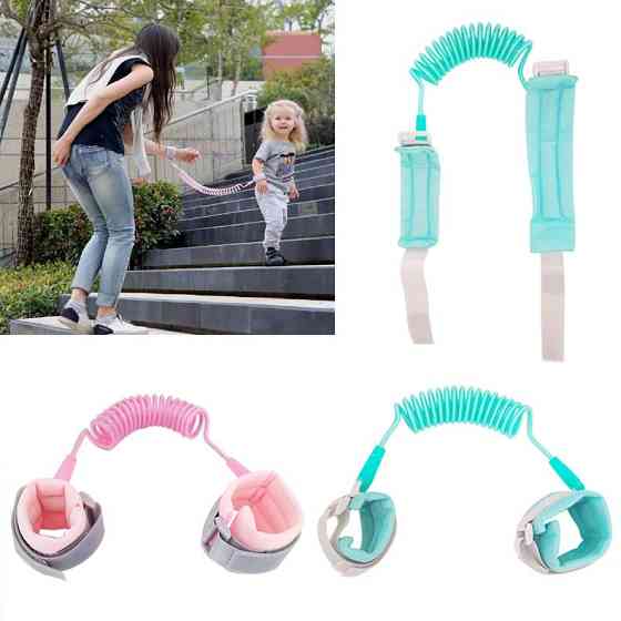 Наручный ремешок-антипотеря для безопасности ребенка Child anti lost strap (Розовый) Николаев