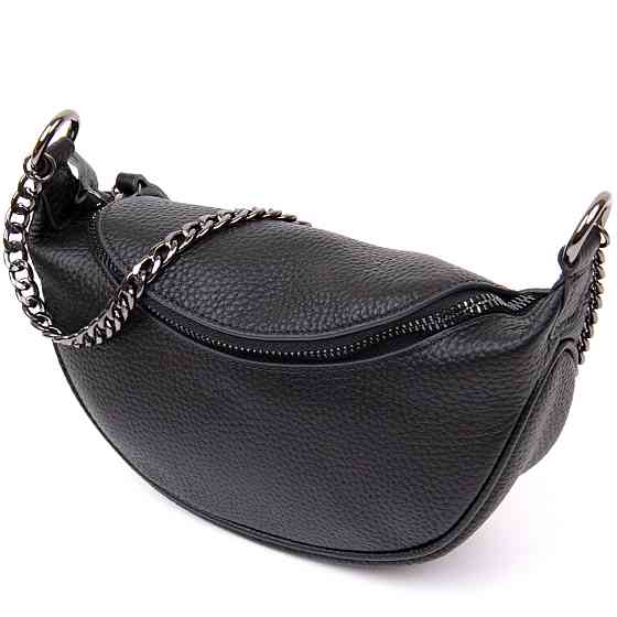 Сумка клатч з ланцюжком Vintage 20409 Чорна Київ