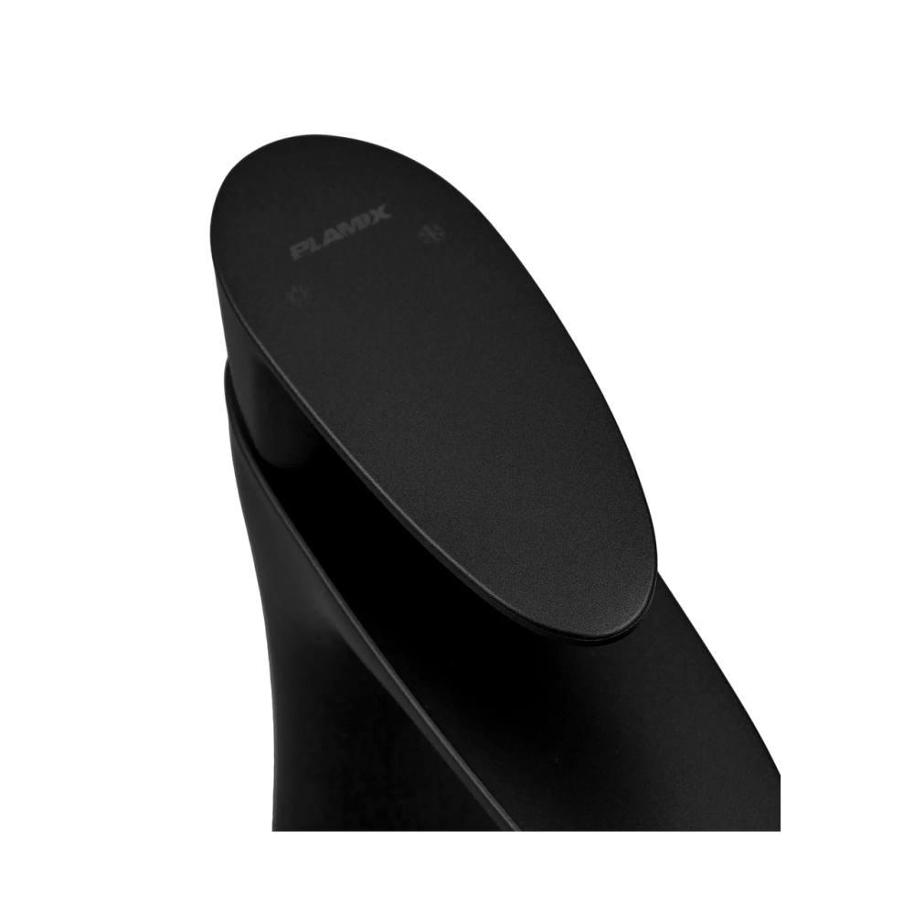 Смеситель для умывальника высокий/под чашу Plamix Cezar-001 HIGH SET Matte black черный термопластик (со шлангами) (PM0664) Черновцы - изображение 3