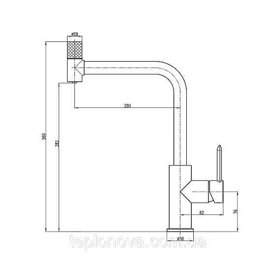 Змішувач для кухні під осмос TOPAZ CORSICA TC-8802-H48 Чернівці