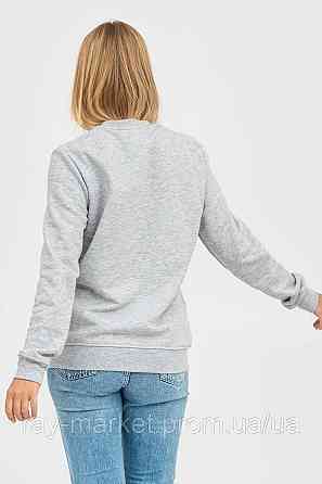 Свитшот базовый утепленный Ray Basic женский серый меланж (U0301W-Grey Heather) XXL Киев