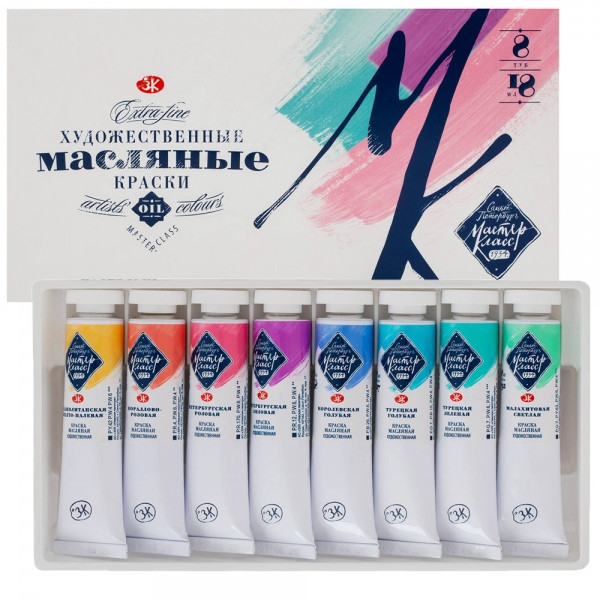 Набір фарб олійнихПрофесійнаС "Пастельні кольори", 8цв., 18мл., картон 353527, шт Київ - фото 1