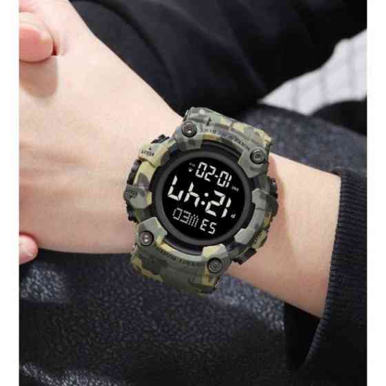 Тактические водостойкие кварцевые часы Skmei Kamo Green Киев