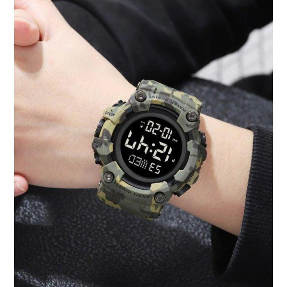 Тактические водостойкие кварцевые часы Skmei Kamo Green Киев - изображение 6