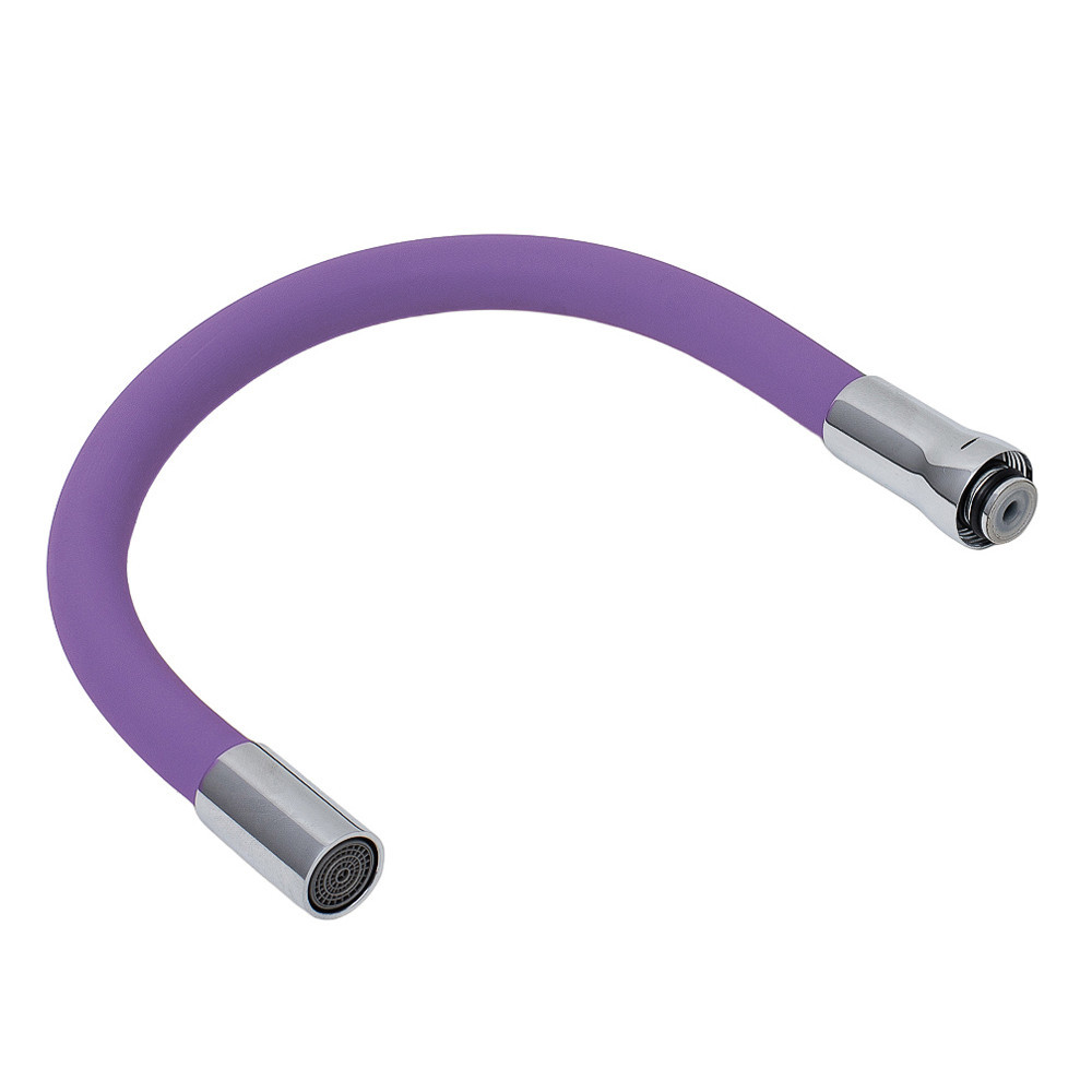 Вилив (гусак) 3/4" для кухні силіконовий фіолетовий AQUATICA (XH-5243) (9793514) Київ - фото 3