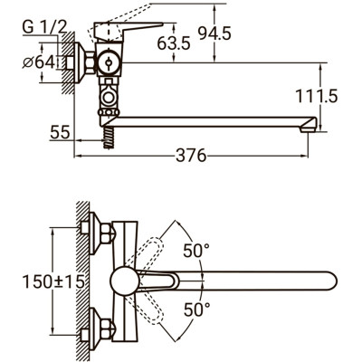 Смеситель AQUATICA HL-3C230C Винница - изображение 7