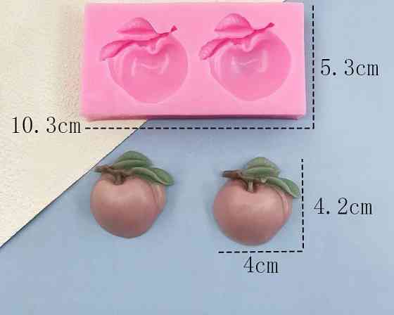 Молд силіконовий Персик 103 на 53 мм рожевий Київ