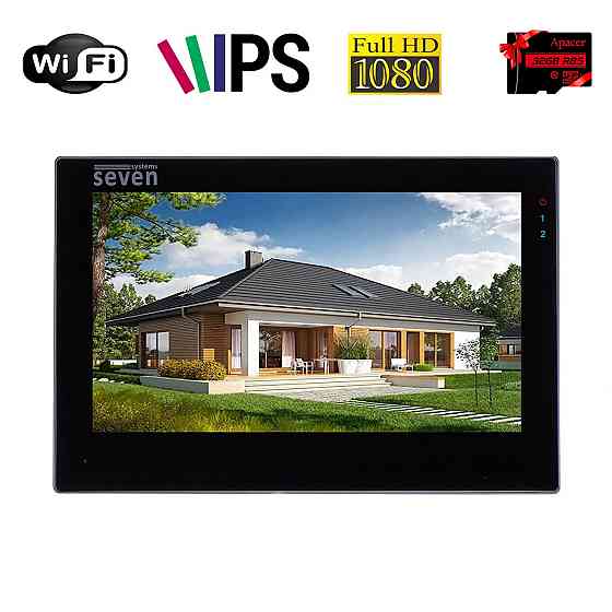 IP домофон з Wi-Fi SEVEN DP-7577FHDW - IPS black Київ