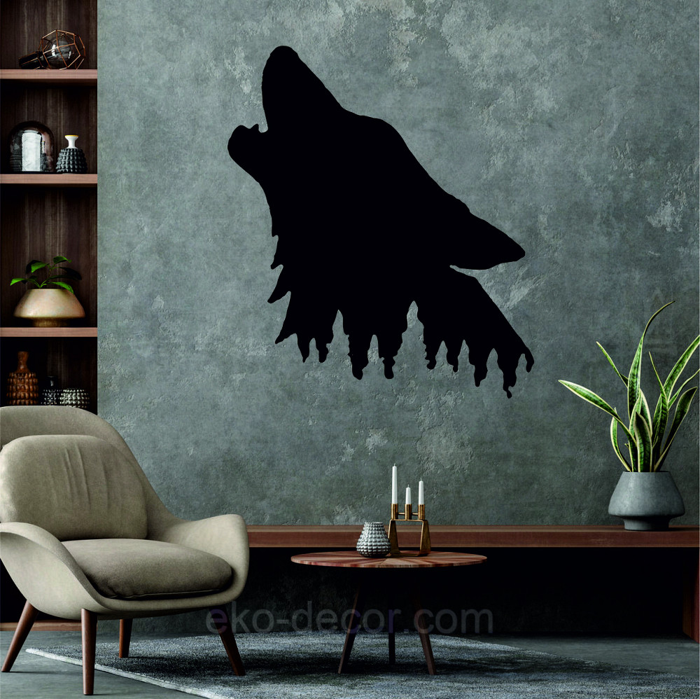 Декоративное настенное Панно «Волк», Декор на стену Киев - изображение 4