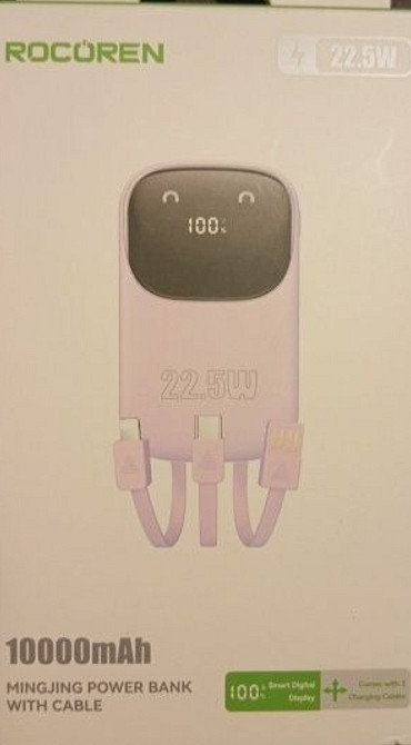 ПаверБанк ROCOREN 10000 mAh, 20 W. Київ - фото 3